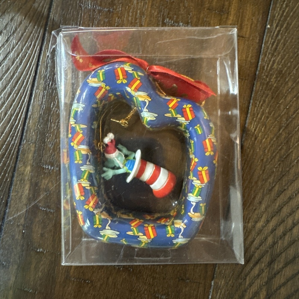 Wubbulous World of Dr Seuss Christmas Ornament w/ Yurtle The Turltle Mini In Box - Picture 6 of 6